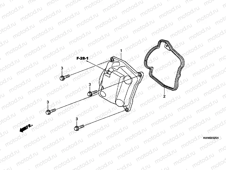 E-2-1 VALVE COVER (WW125SD)