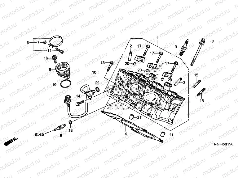 E-2-10 CYLINDER HEAD (REAR)