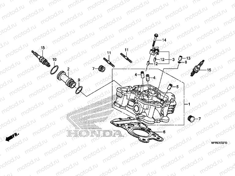 E-2-10 REAR CYLINDER HEAD