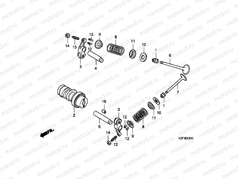 E-2 CAMSHAFT / VALVE
