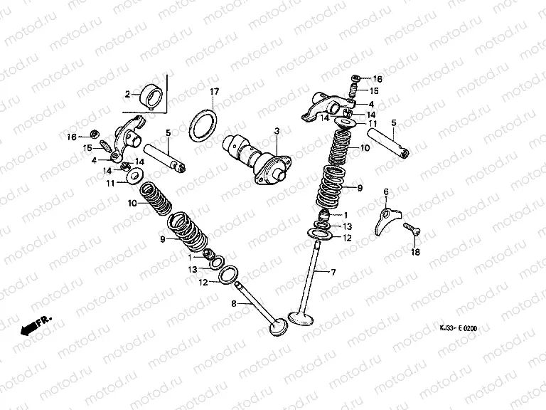 E-2 CAMSHAFT / VALVE