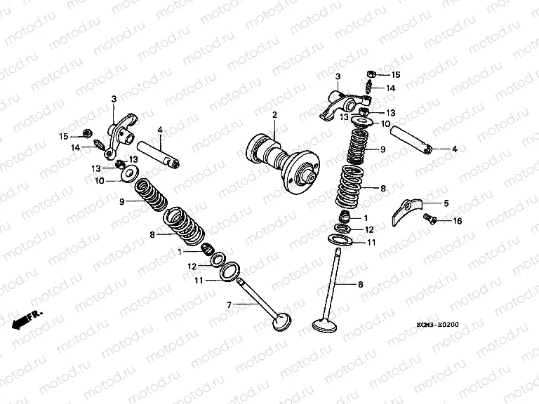 E-2 CAMSHAFT / VALVE