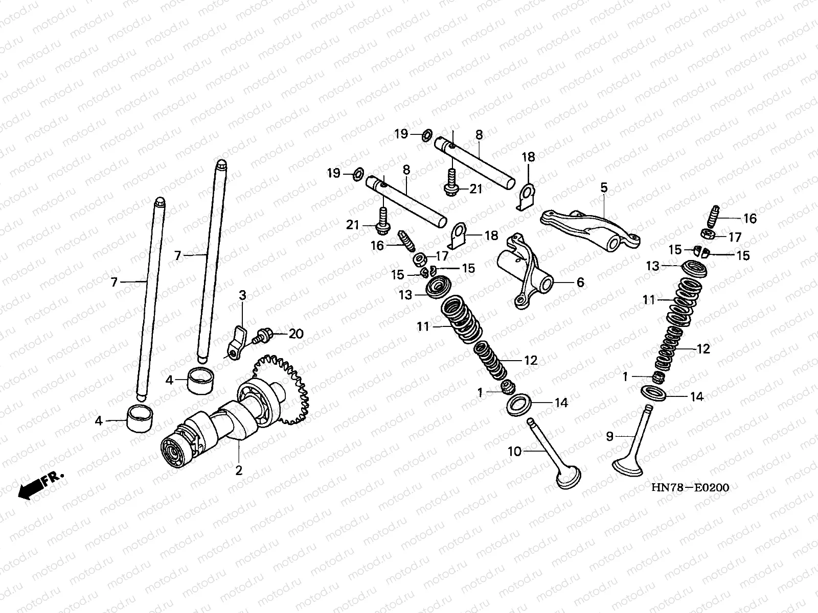 E-2 CAMSHAFT/VALVE