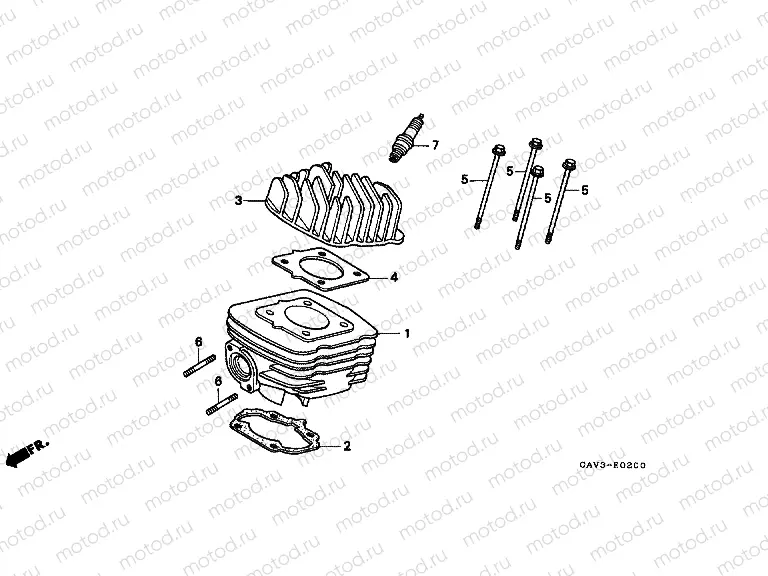E-2 CYLINDER / CYLINDER HEAD