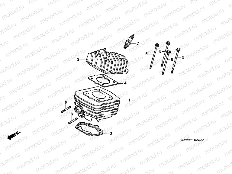 E-2 CYLINDER / CYLINDER HEAD