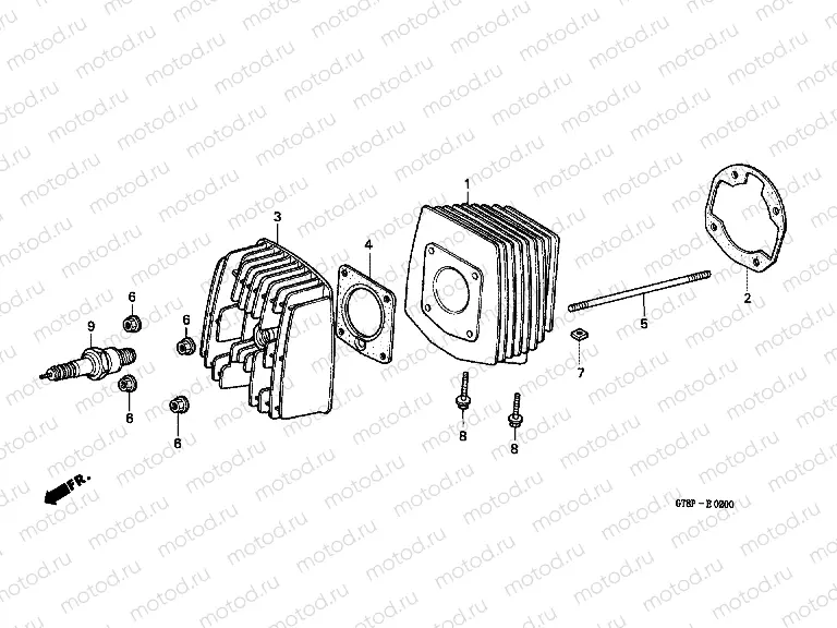 E-2 CYLINDER / CYLINDER HEAD