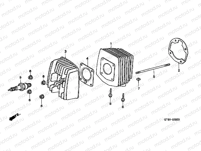 E-2 CYLINDER / CYLINDER HEAD