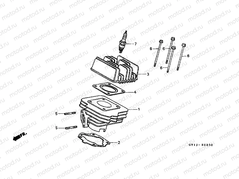 E-2 CYLINDER / CYLINDER HEAD