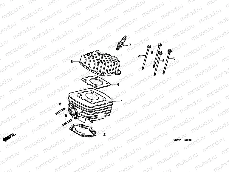 E-2 CYLINDER / CYLINDER HEAD