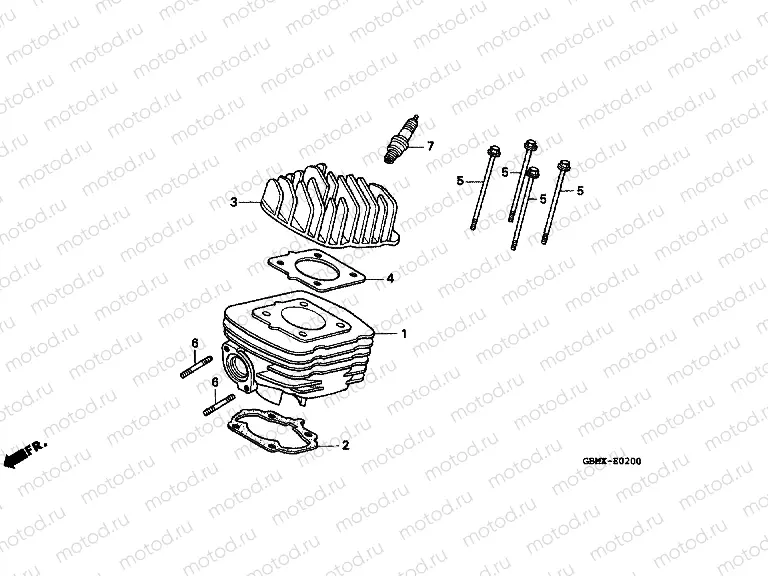 E-2 CYLINDER / CYLINDER HEAD