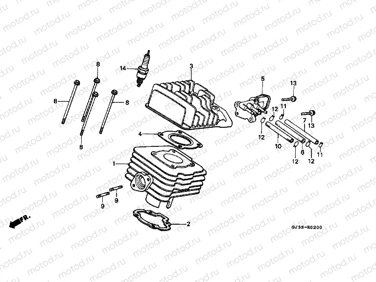 E-2 CYLINDER / CYLINDER HEAD