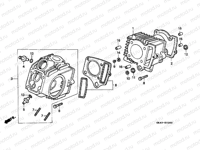 E-2 CYLINDER / CYLINDER HEAD