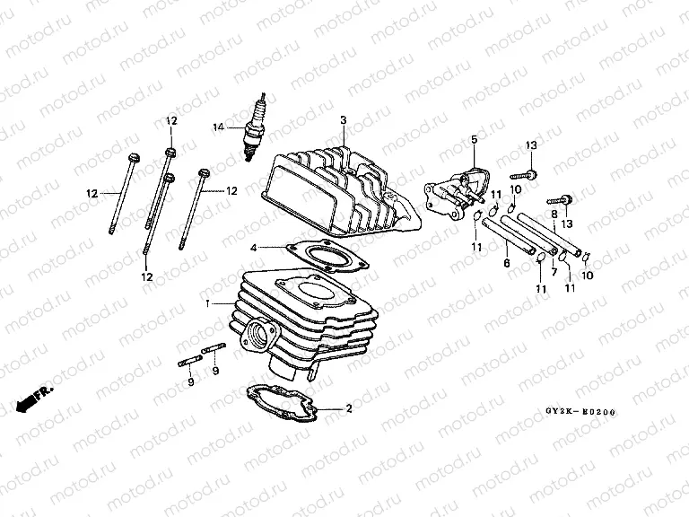 E-2 CYLINDER / CYLINDER HEAD