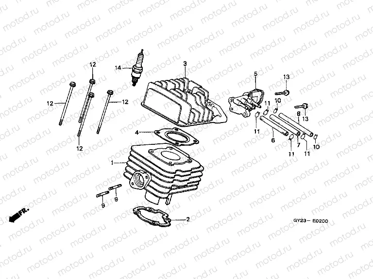 E-2 CYLINDER / CYLINDER HEAD