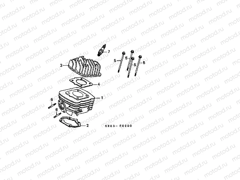 E-2 CYLINDER / CYLINDER HEAD
