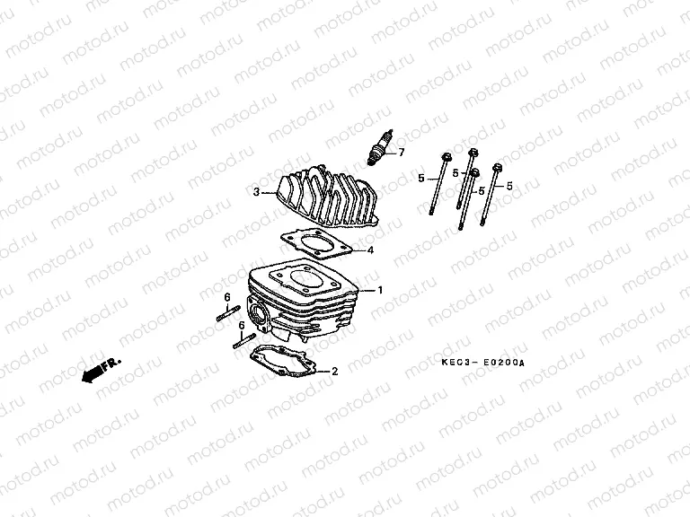 E-2 CYLINDER / CYLINDER HEAD