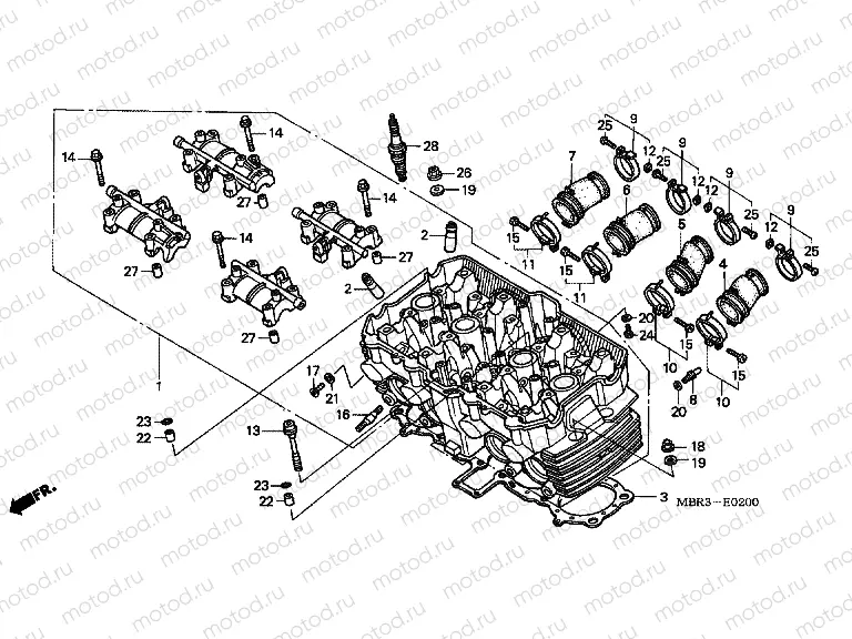 E-2 CYLINDER HEAD
