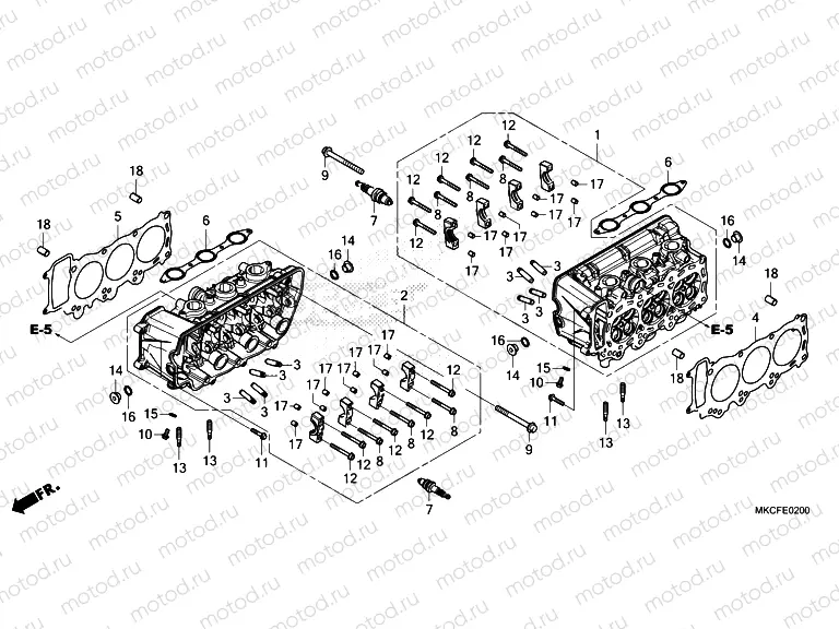 E-2 CYLINDER HEAD