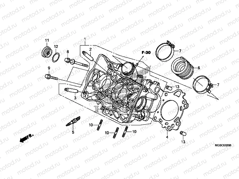 E-2 CYLINDER HEAD