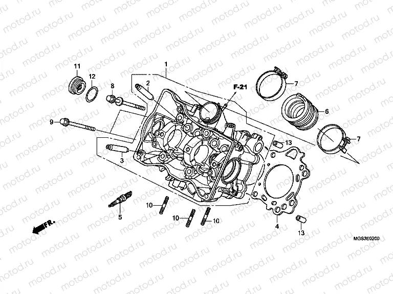 E-2 CYLINDER HEAD