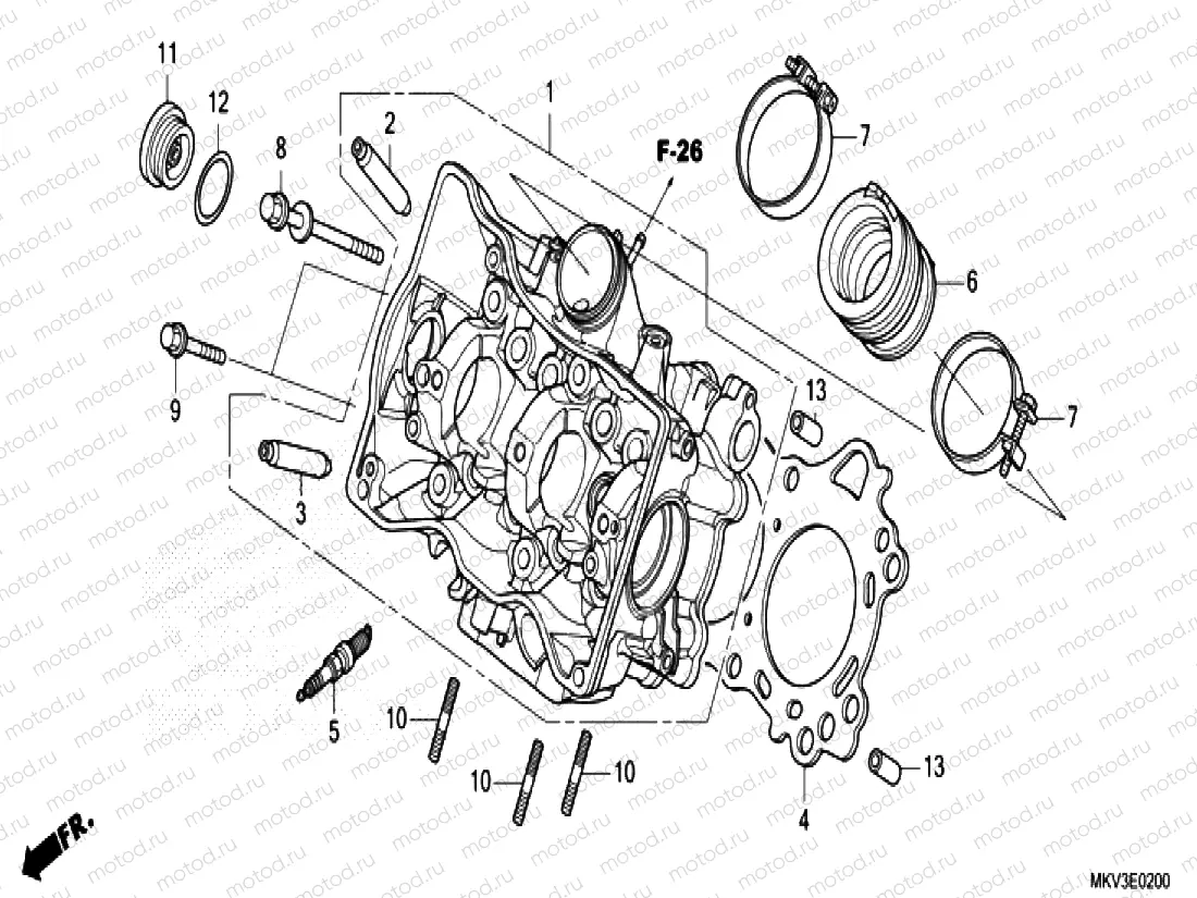 E-2 CYLINDER HEAD