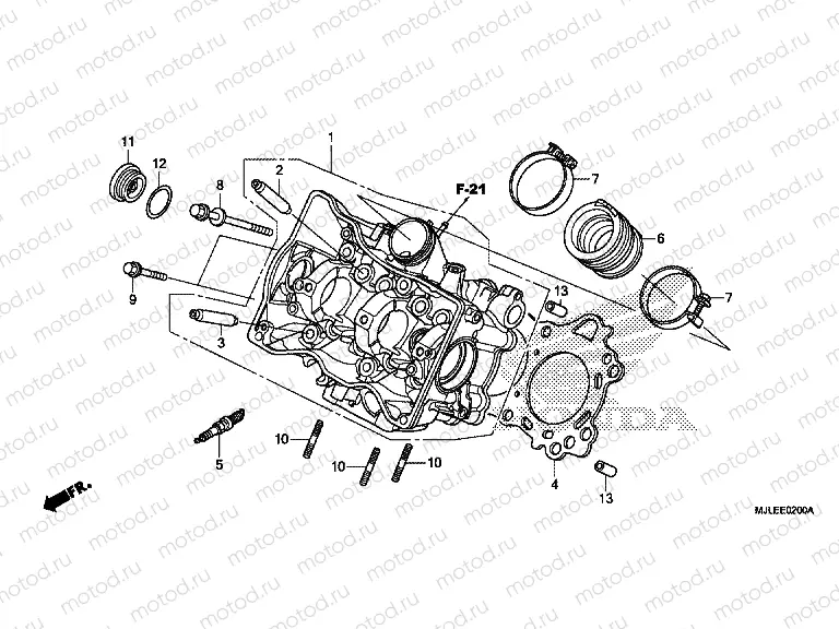E-2 CYLINDER HEAD