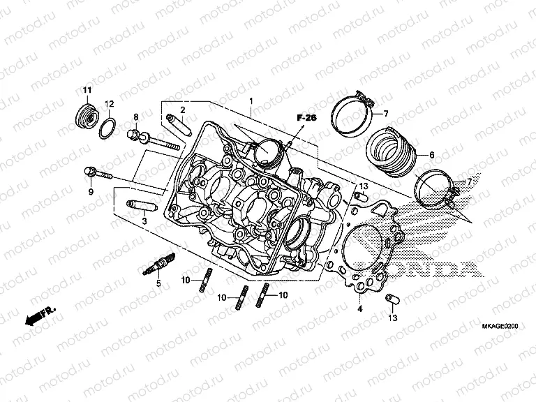 E-2 CYLINDER HEAD