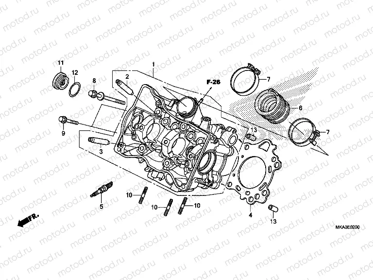 E-2 CYLINDER HEAD