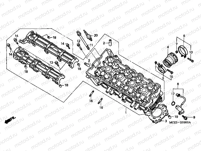 E-2 CYLINDER HEAD