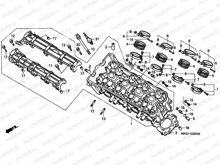 E-2 CYLINDER HEAD