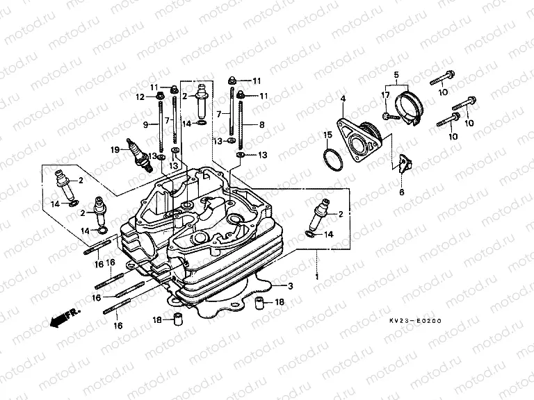 E-2 CYLINDER HEAD