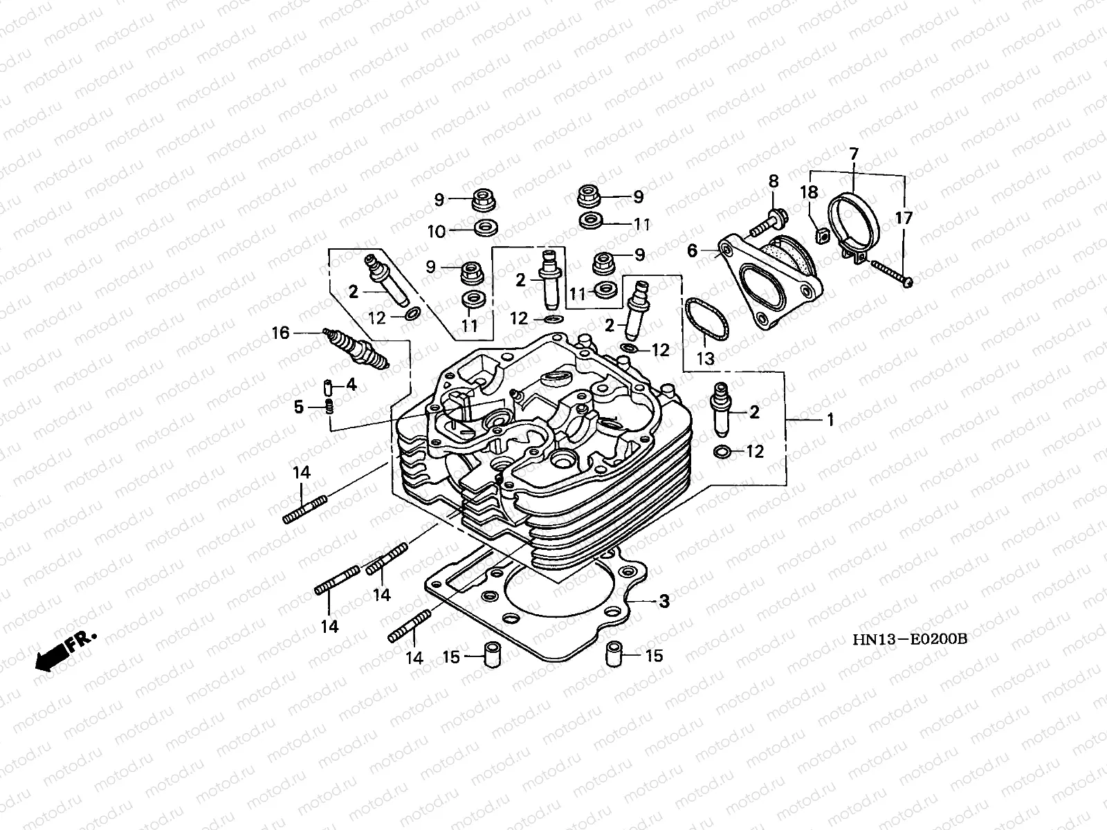 E-2 CYLINDER HEAD