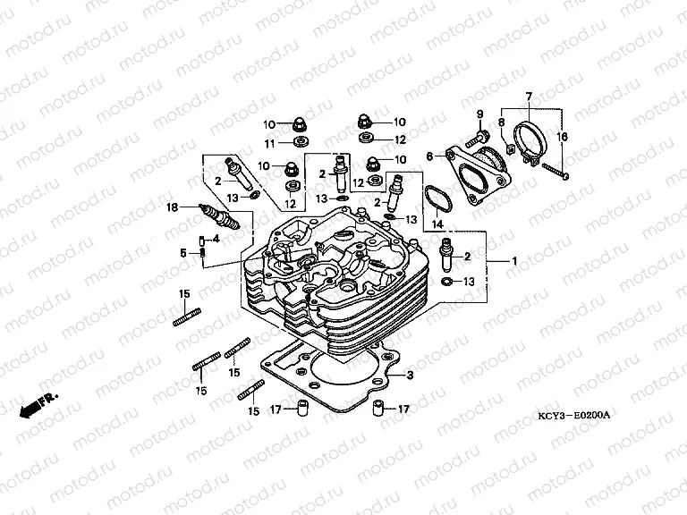 E-2 CYLINDER HEAD