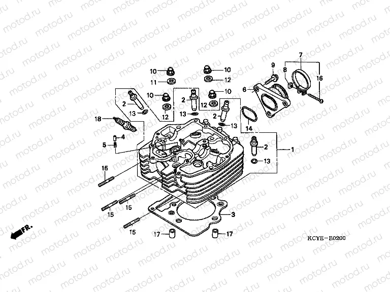 E-2 CYLINDER HEAD