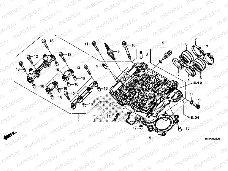 E-2 CYLINDER HEAD
