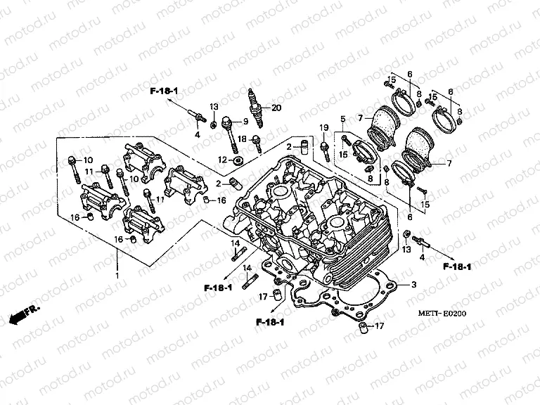 E-2 CYLINDER HEAD