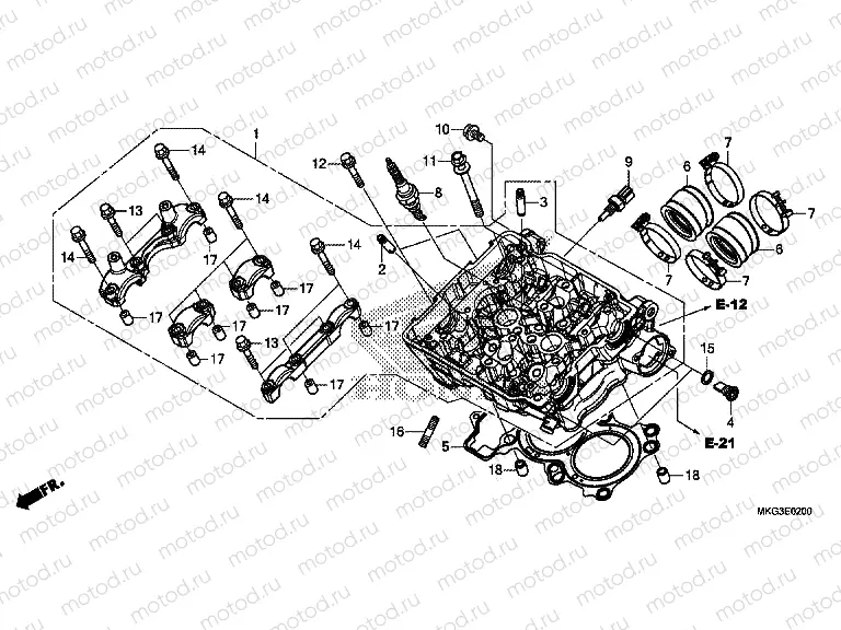 E-2 CYLINDER HEAD