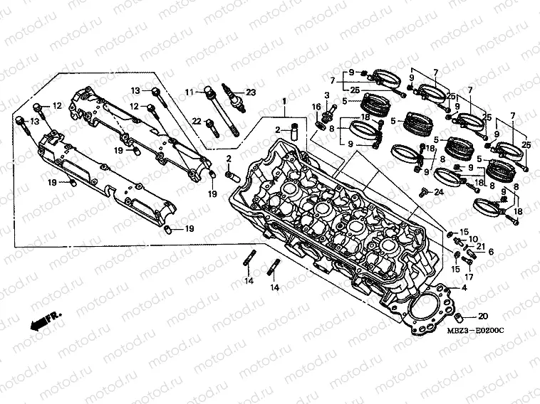 E-2 CYLINDER HEAD