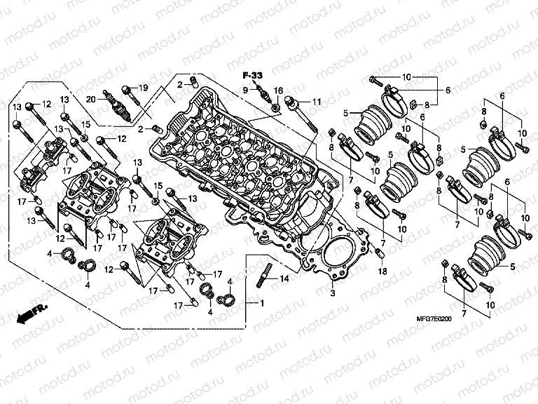 E-2 CYLINDER HEAD