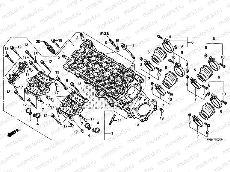 E-2 CYLINDER HEAD