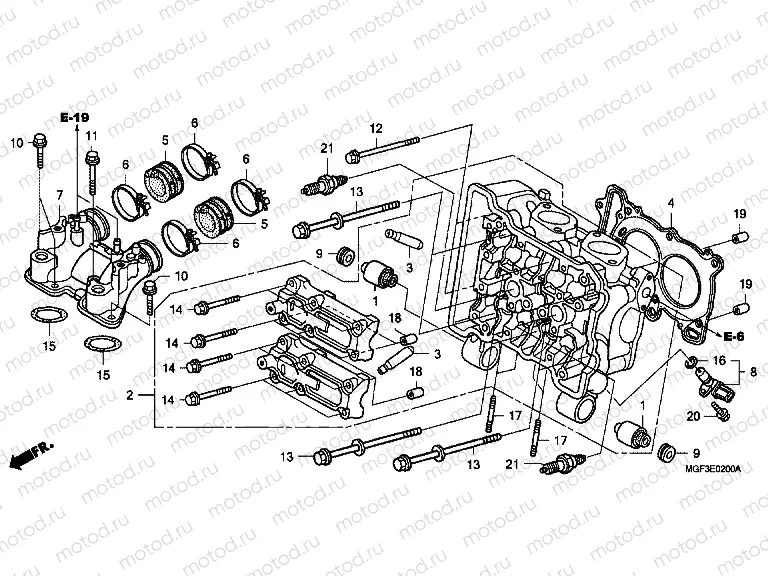E-2 CYLINDER HEAD