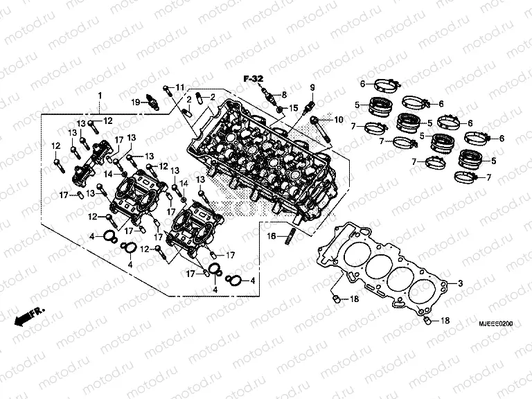E-2 CYLINDER HEAD