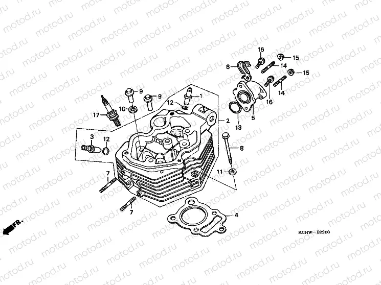 E-2 CYLINDER HEAD