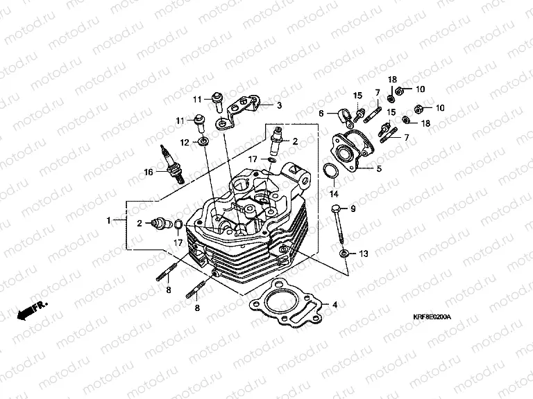 E-2 CYLINDER HEAD