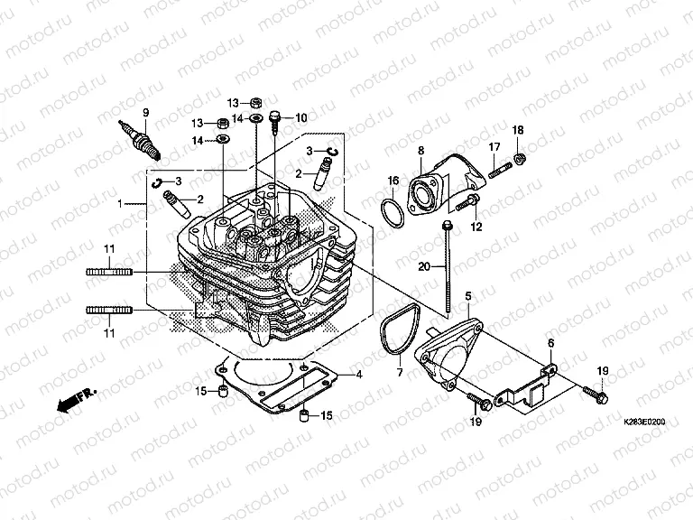 E-2 CYLINDER HEAD