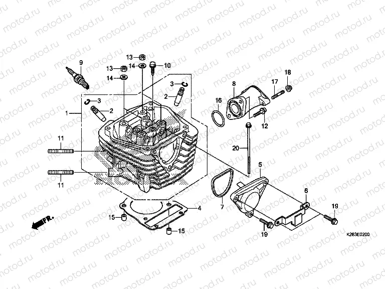 E-2 CYLINDER HEAD