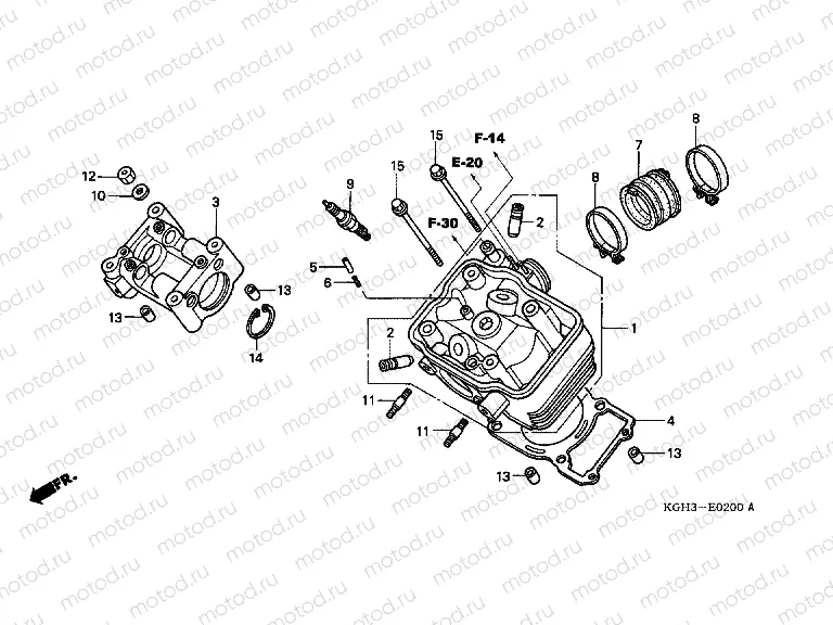 E-2 CYLINDER HEAD