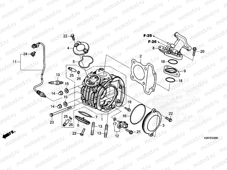 E-2 CYLINDER HEAD