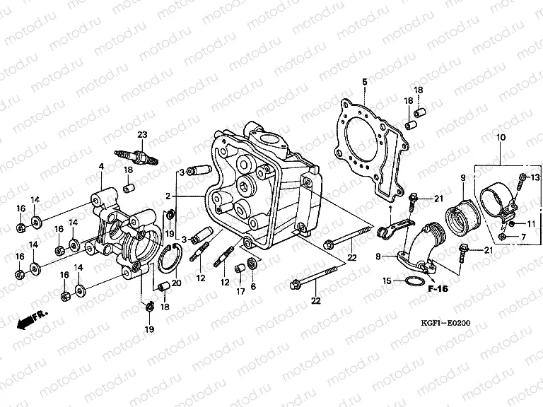 E-2 CYLINDER HEAD