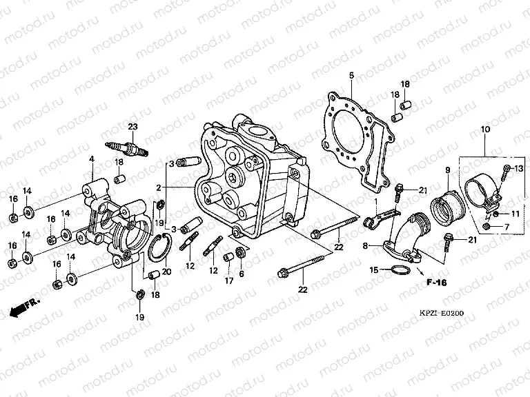 E-2 CYLINDER HEAD